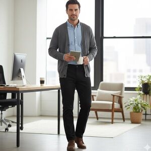 Lucky Brand Pants Mens Size 38X30 Black 121 Slim Straight Chino Cotton